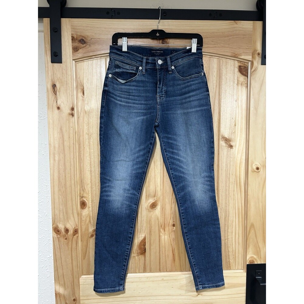 Lucky Brand Women’s Jeans Ava Mid Rise NWT Size 6 Waist 28 R Skinny Blue